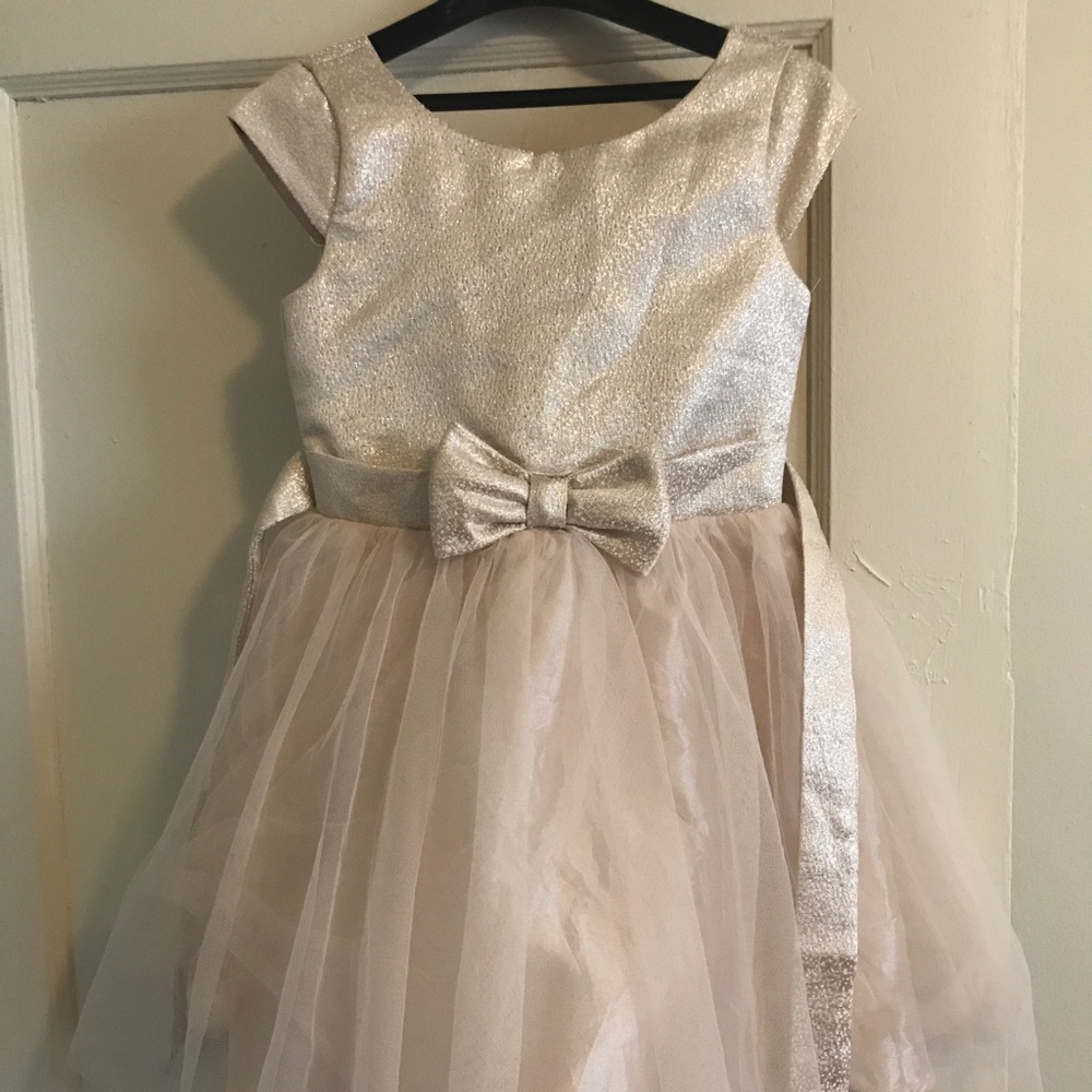 Girls gold dress